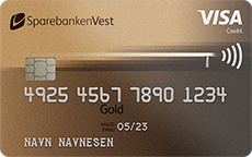 Sparebanken Vest Visa Gull kredittkort
